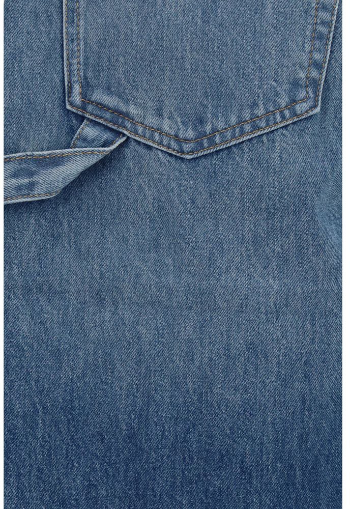 7 For All Mankind 7FOR Blue Cotton Bermuda Shorts Blauw