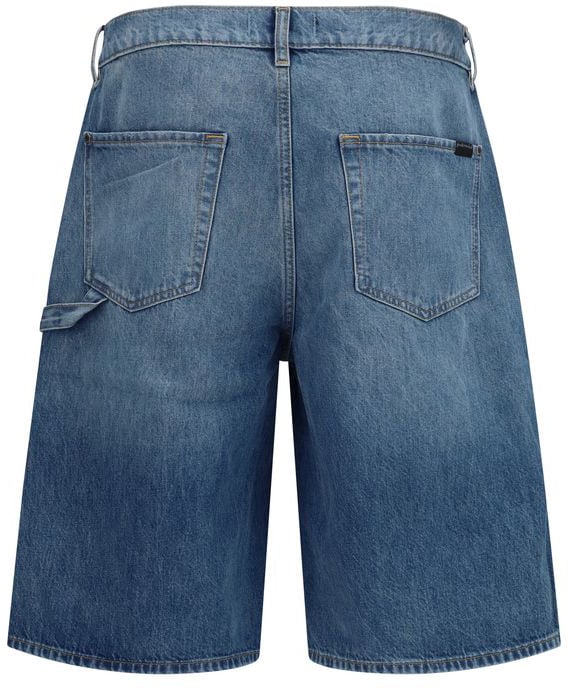7 For All Mankind 7FOR Blue Cotton Bermuda Shorts Blauw