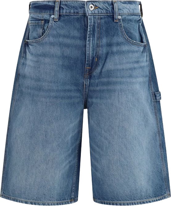 7 For All Mankind 7FOR Blue Cotton Bermuda Shorts Blauw