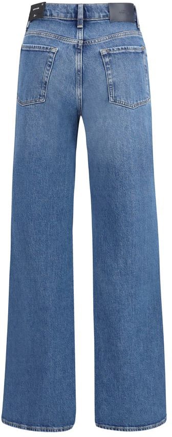 7 For All Mankind 7FOR Blue Cotton Flared Jeans Blauw