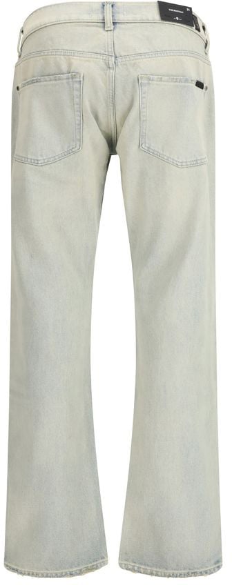 7 For All Mankind 7FOR Beige Cotton Bootcut Jeans Beige