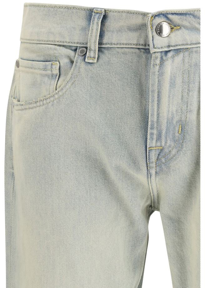 7 For All Mankind 7FOR Beige Cotton Bootcut Jeans Beige