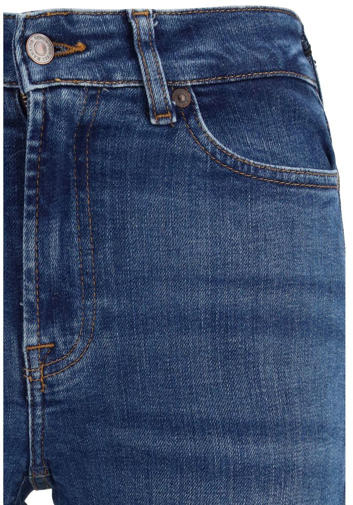 7 For All Mankind 7FOR Blue Cotton Bootcut Jeans Blauw
