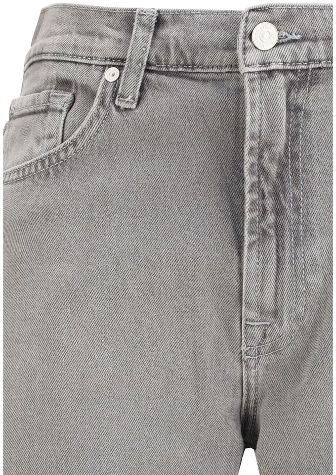 7 For All Mankind 7FOR Gray Cotton Relaxed Fit Jeans Grijs