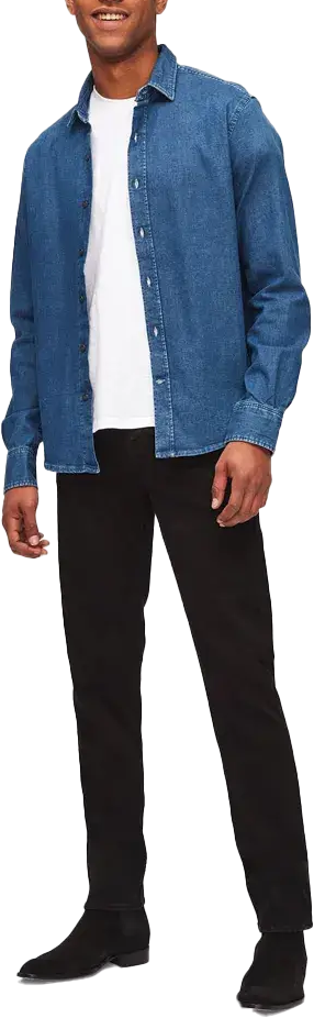 7 For All Mankind 7forallmankind Slimmy Tapered Luxe Performance Plus Black Zwart