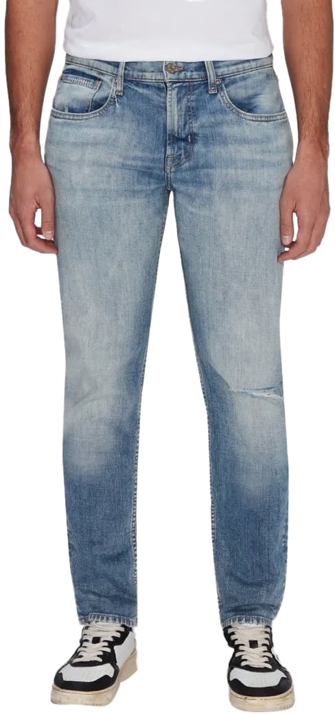 7 For All Mankind 7forallmankind Slimmy Tapered Left Hand Crest Light Blue Zwart