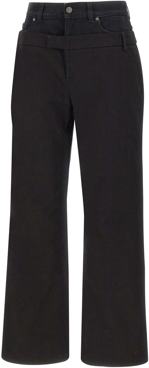 7 For All Mankind Trousers Black Zwart