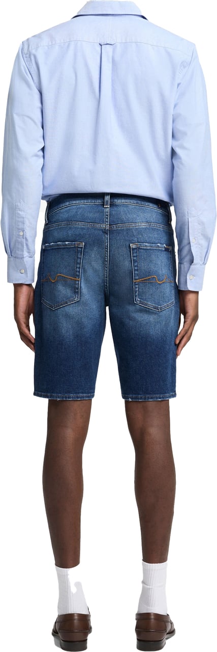 7 For All Mankind Regular Shorts Ticket Dark Blue Blauw