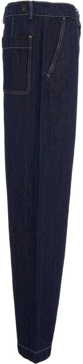 7 For All Mankind Wide leg jeans Blauw