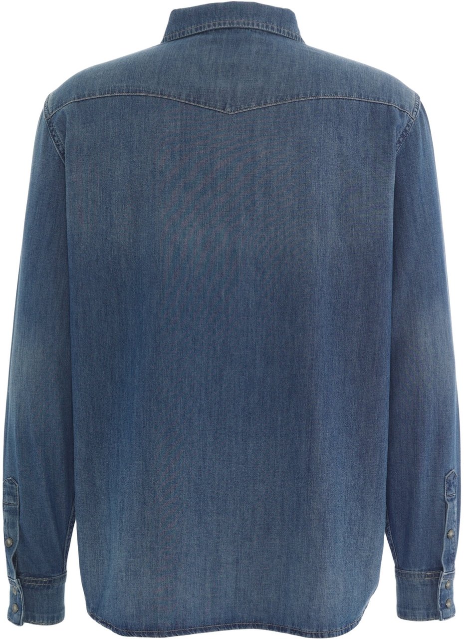 7 For All Mankind Cotton shirt Blauw