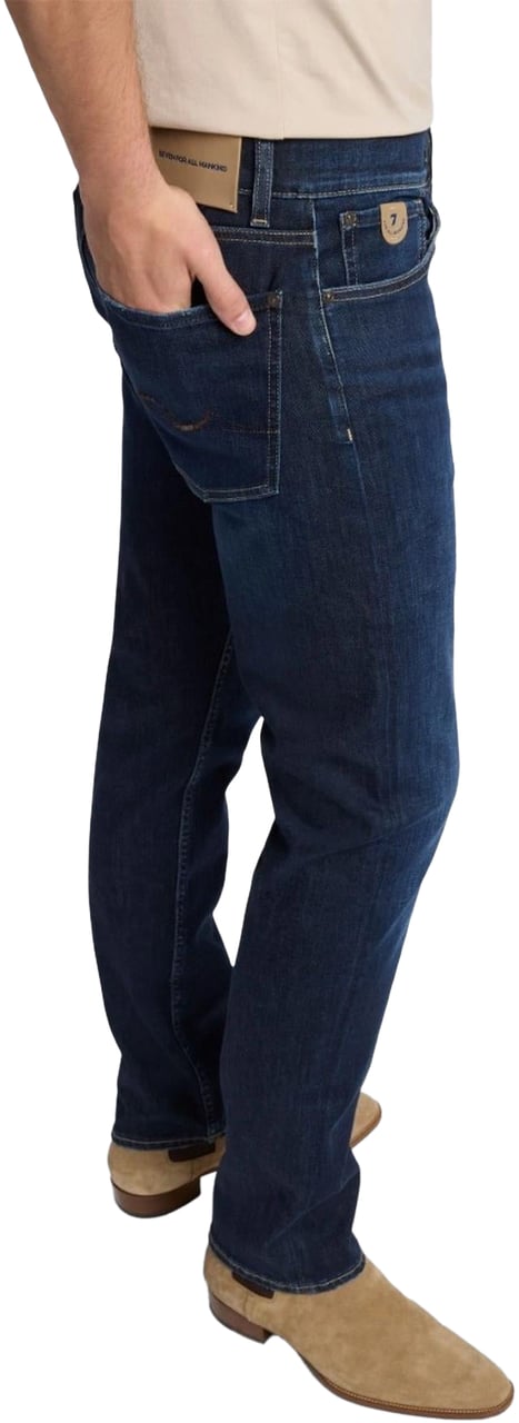 7 For All Mankind Heren Slimmy Fairfield Jeans Blauw Blauw