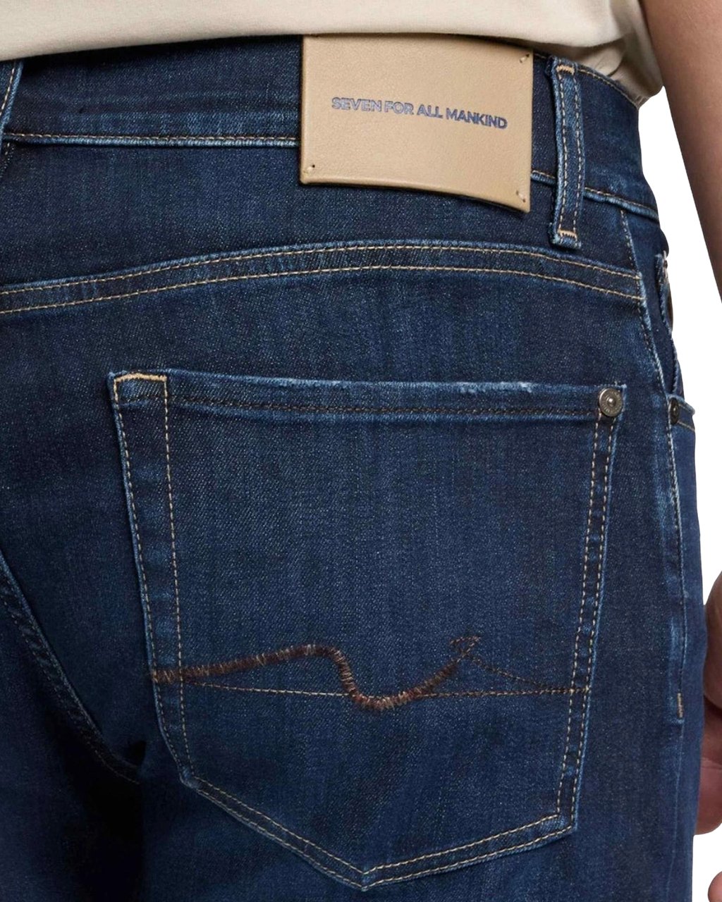 7 For All Mankind Heren Slimmy Fairfield Jeans Blauw Blauw