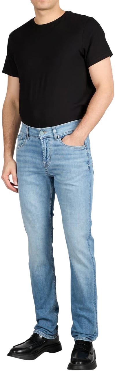7 For All Mankind Heren Slimmy Raincloud Blauw