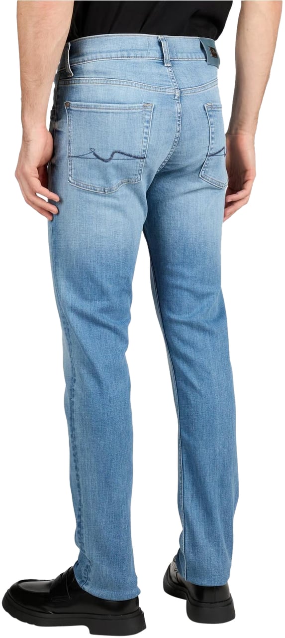 7 For All Mankind Heren Slimmy Raincloud Blauw