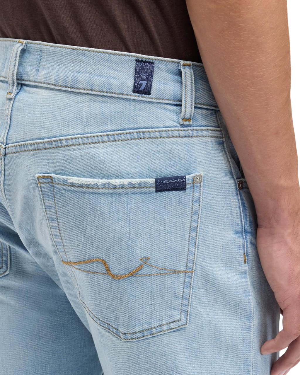 7 For All Mankind Heren The Straight Crystal Blauw
