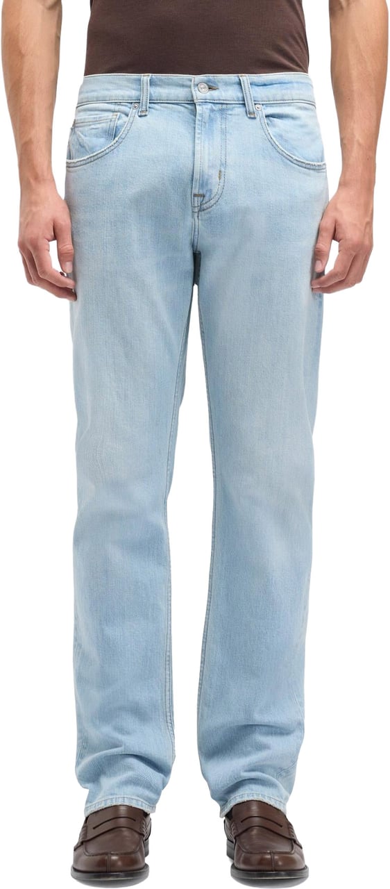 7 For All Mankind Heren The Straight Crystal Blauw
