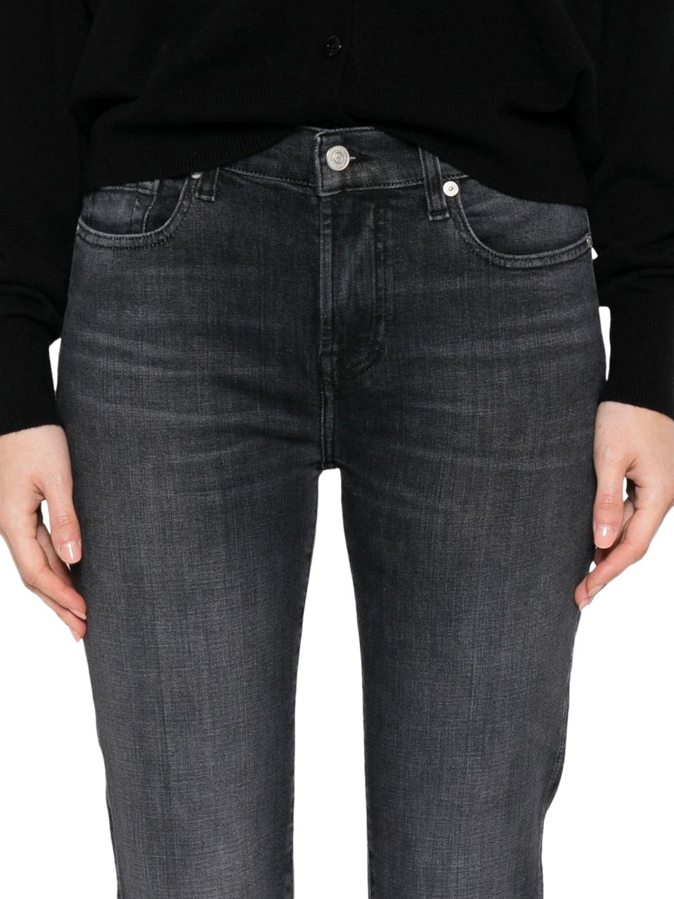 7 For All Mankind Jeans Black Zwart
