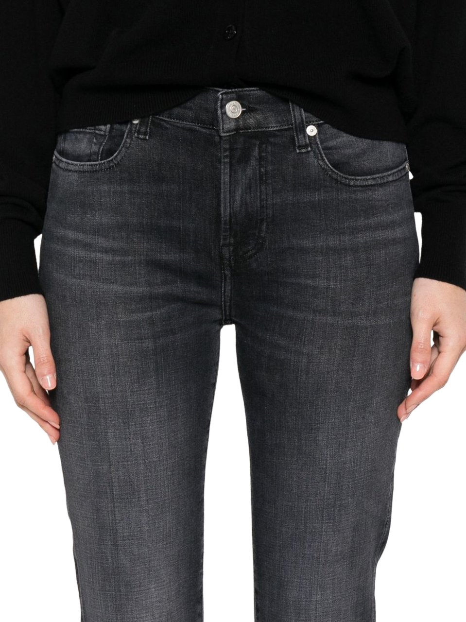 7 For All Mankind Jeans Black Zwart