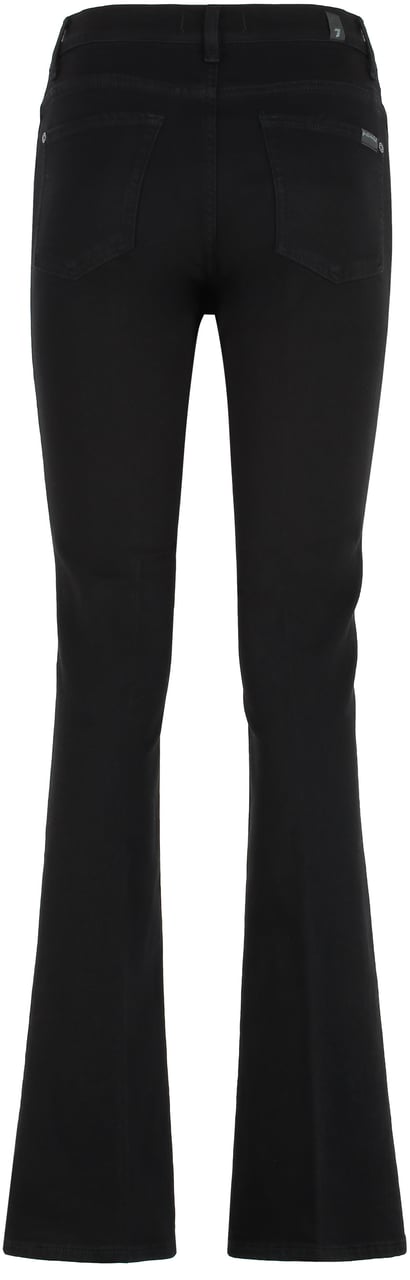 7 For All Mankind High-rise bootcut jeans Zwart