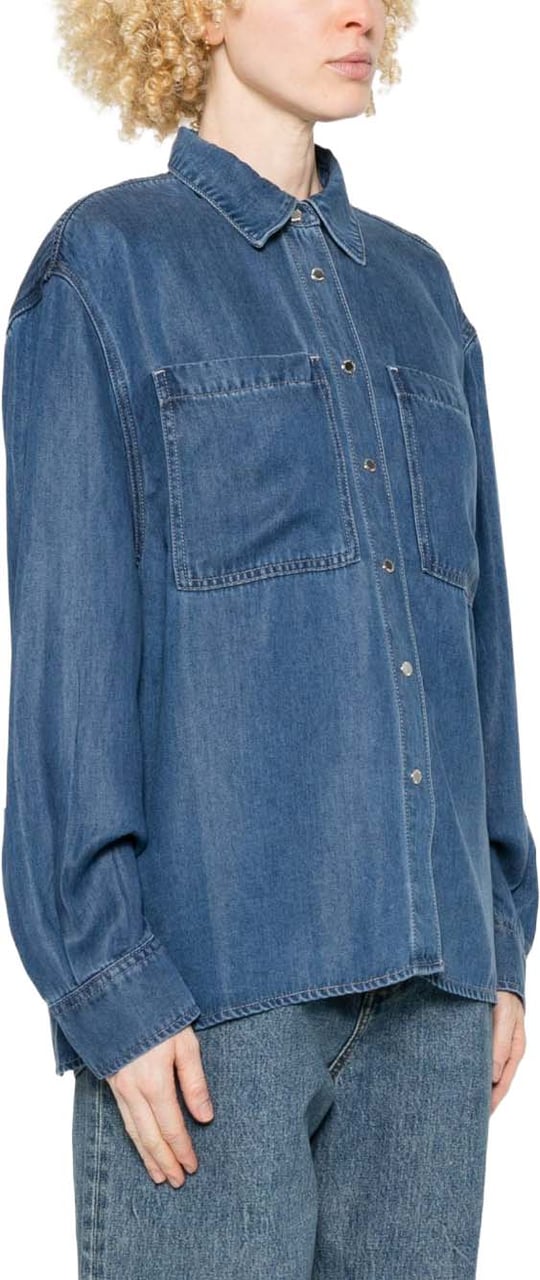 7 For All Mankind Shirts Blu Blauw