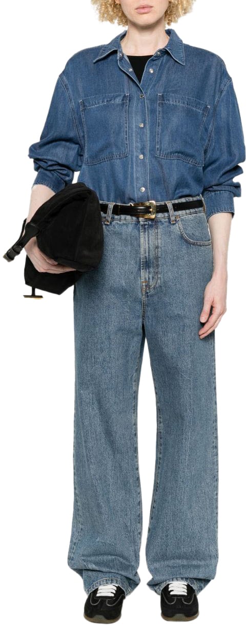 7 For All Mankind Shirts Blue Blauw