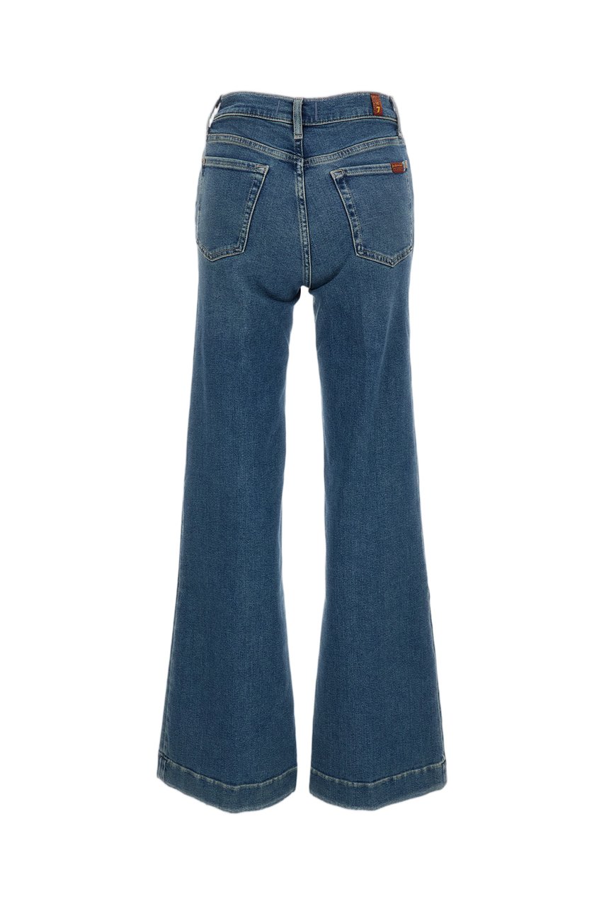 7 For All Mankind Blue Modern Dojo Super-Stretch Jeans Blauw