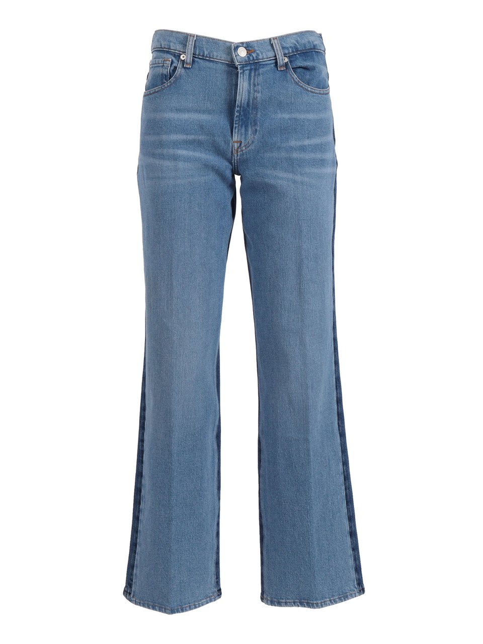 7 For All Mankind Joker Stovepipe Two Tone Jeans Blauw