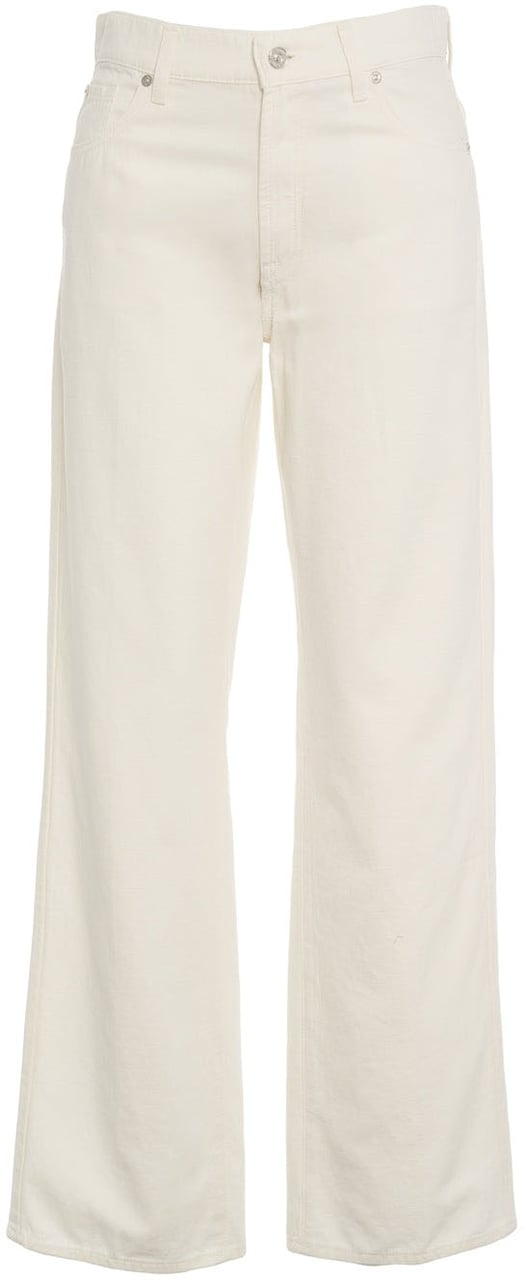 7 For All Mankind Straight leg jeans 'Stovepipe' Wit