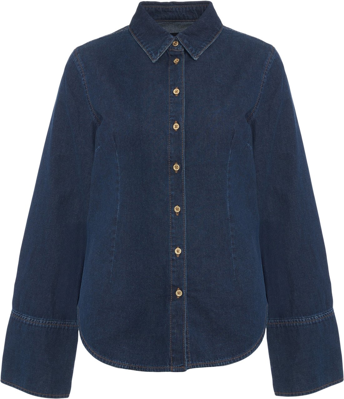 7 For All Mankind Denim blouse Blauw