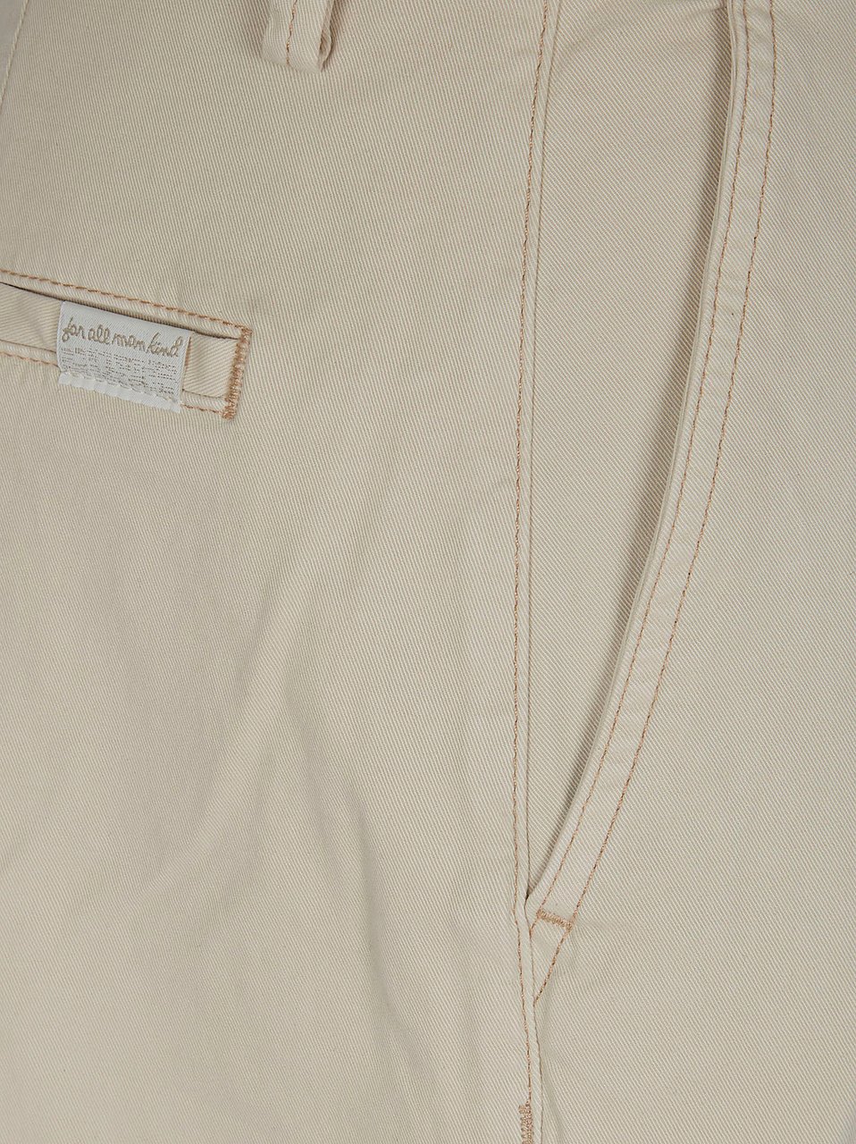 7 For All Mankind High-Waisted Wide Trousers with Front Pleats and Structured Fit Neutraal