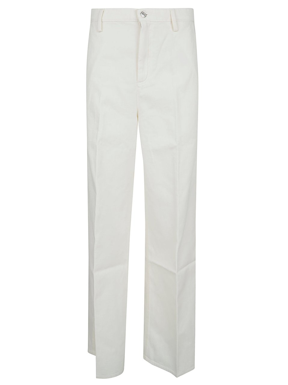 7 For All Mankind High-Waisted Wide Leg Trousers with Front Pleats Wit