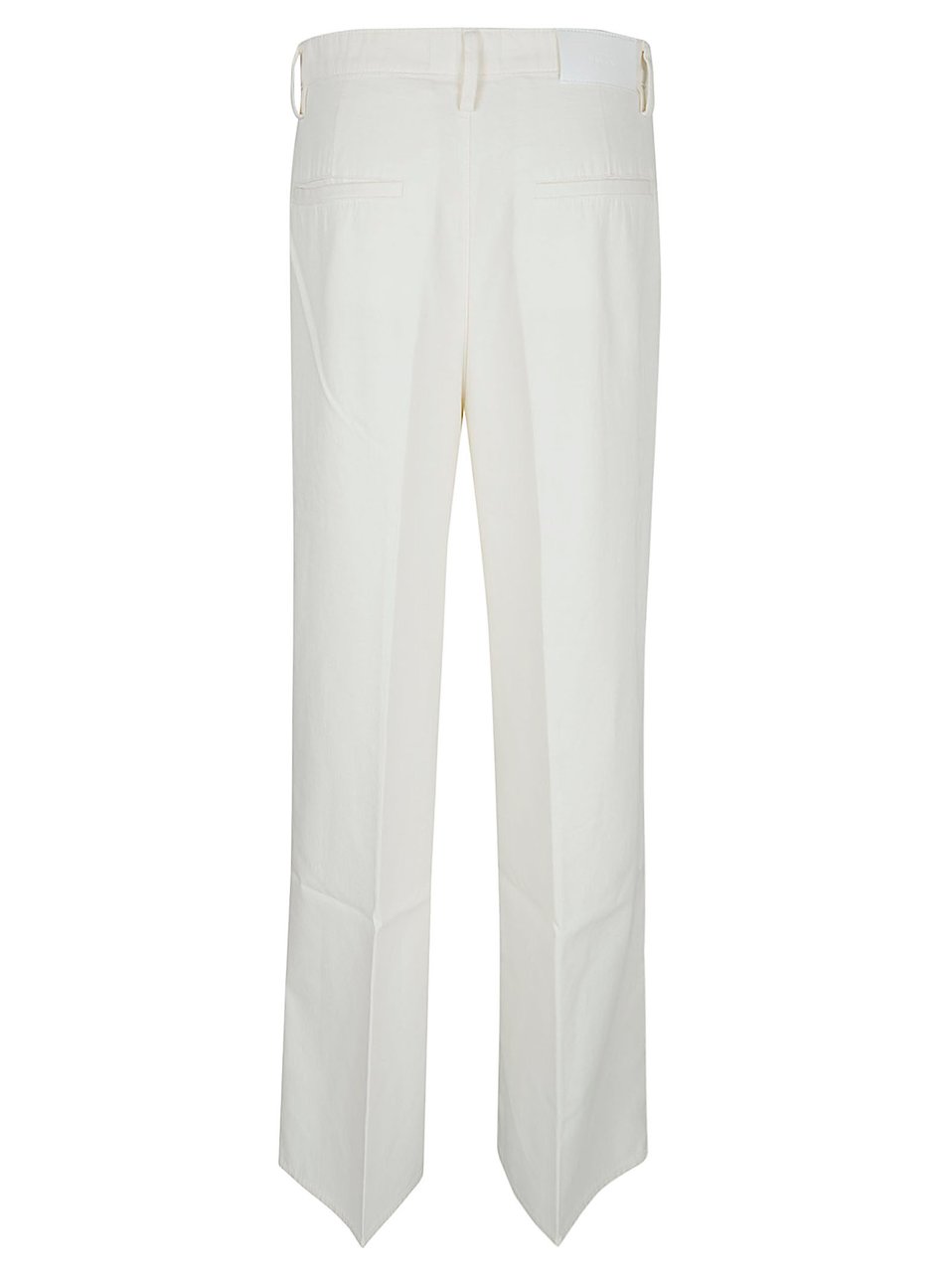 7 For All Mankind High-Waisted Wide Leg Trousers with Front Pleats Wit