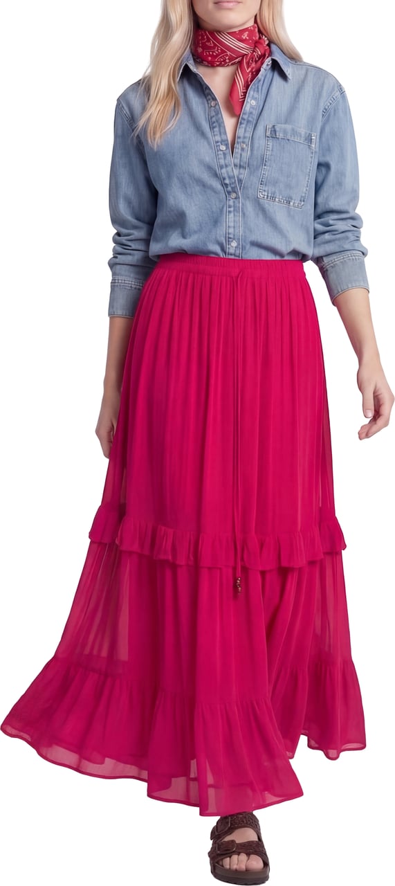 7 For All Mankind Denim blouse 'Ivy' Blauw