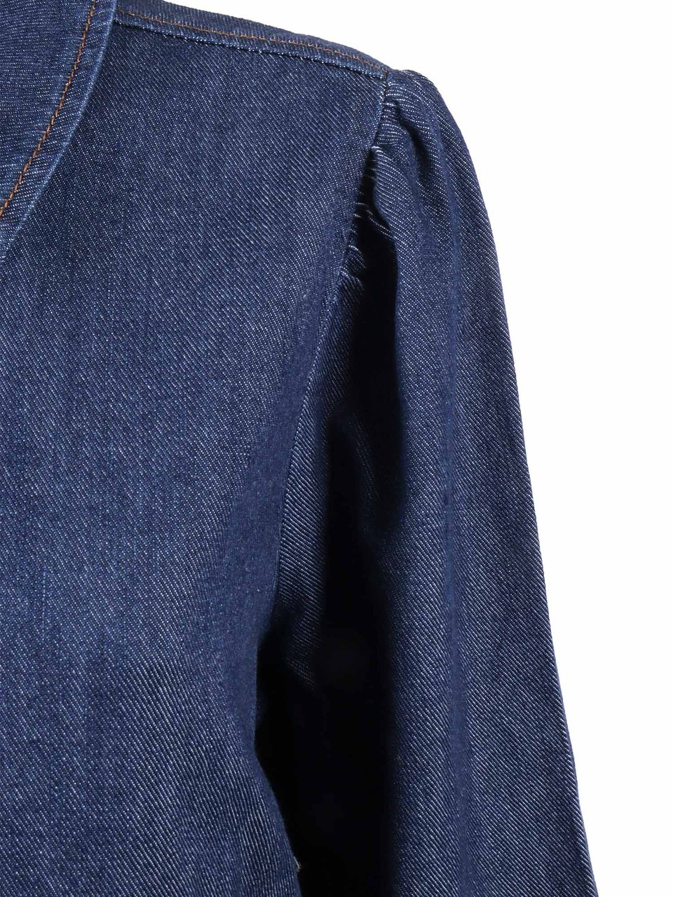 7 For All Mankind Halona Puff Sleeve Shirt Groen