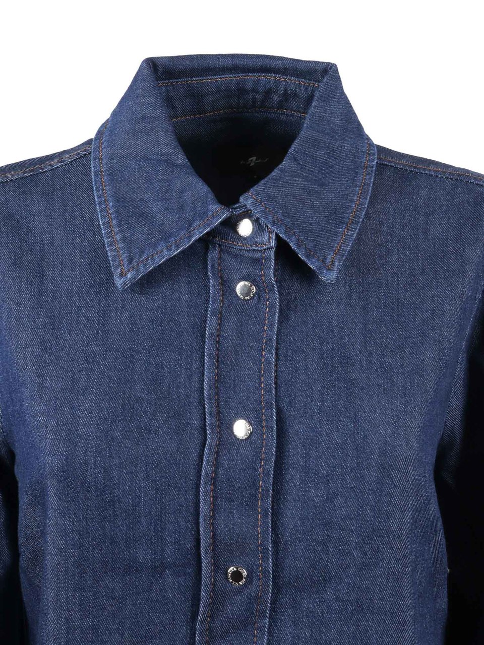 7 For All Mankind Halona Puff Sleeve Shirt Groen