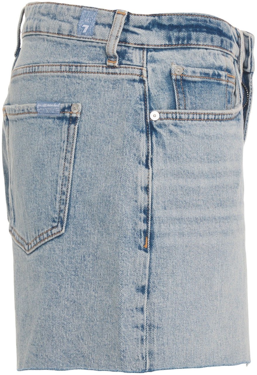 7 For All Mankind Denim shorts 'Monroe' Blauw