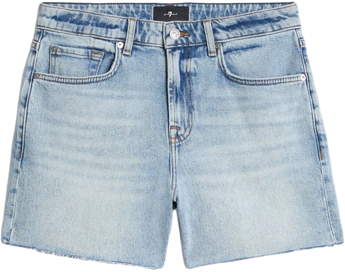 7 For All Mankind Denim shorts 'Monroe' Blauw
