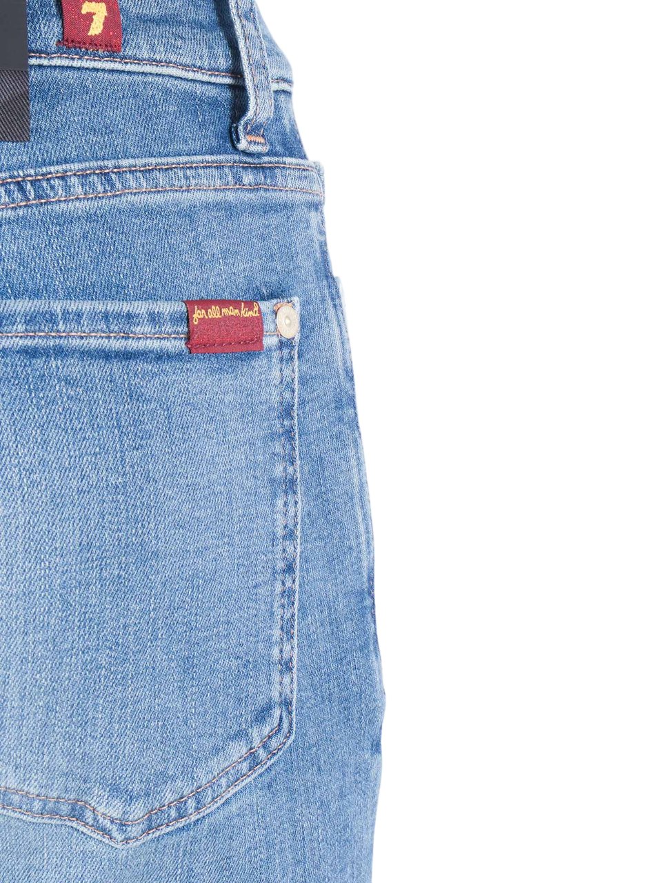 7 For All Mankind Retro Fade Relaxed Skinny Jeans Blauw