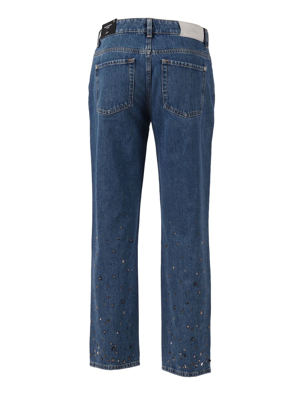 7 For All Mankind Calie Straight Ankle Jeans Groen