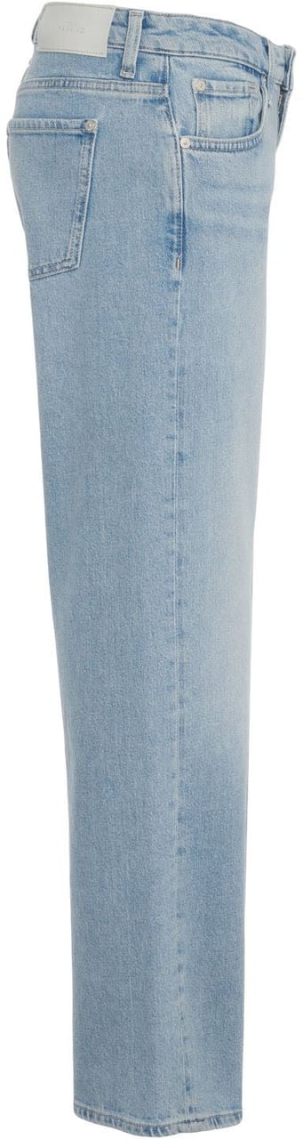 7 For All Mankind Jeans 'Low Straight' Blauw