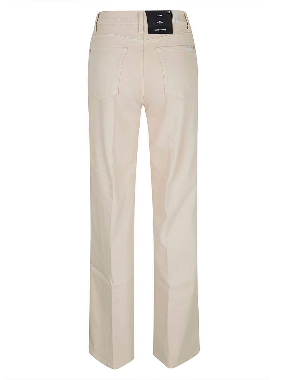 7 For All Mankind High-Waisted Luxe Vintage Stretch Cotton Jeans Neutraal