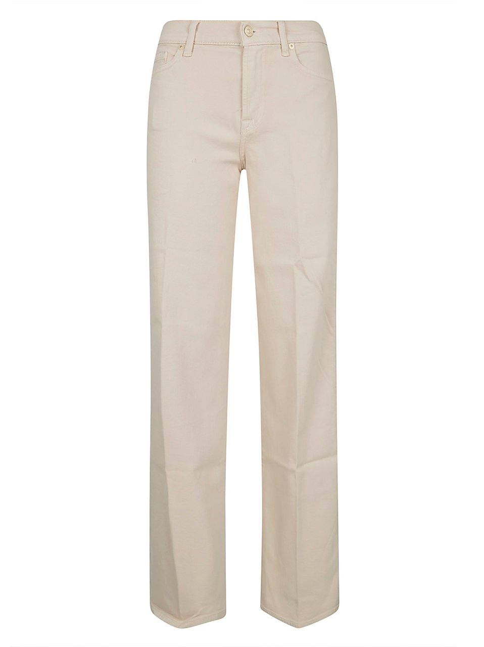 7 For All Mankind High-Waisted Luxe Vintage Stretch Cotton Jeans Neutraal