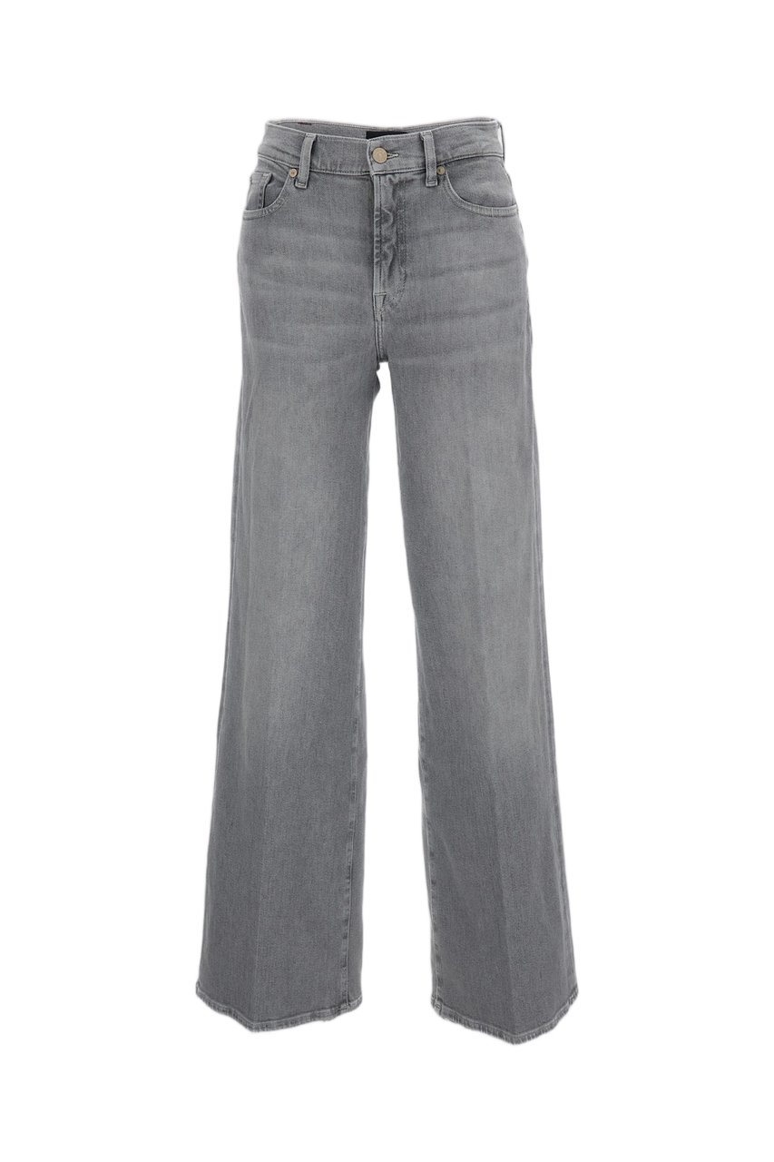 7 For All Mankind Washed Gray Lotta Luxe Vintage Jeans Grijs