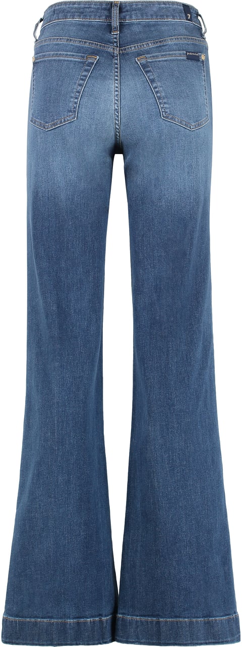 7 For All Mankind Modern Dojo High-rise flared jeans Blauw