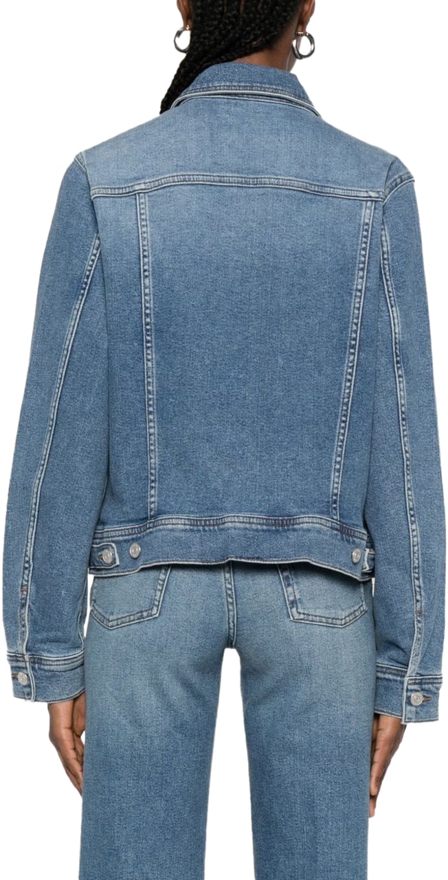 7 For All Mankind Coats Clear Blue Blauw