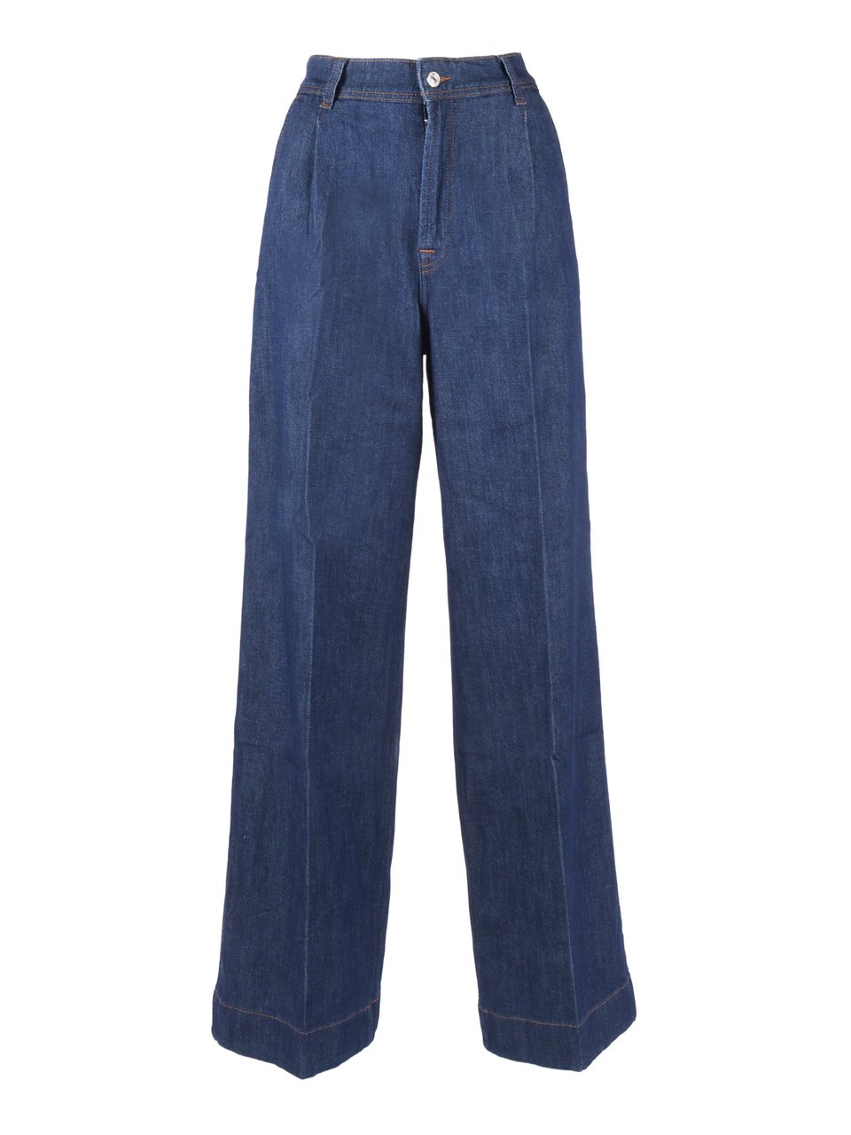 7 For All Mankind Halona Pleated Wide Leg Jeans Zwart