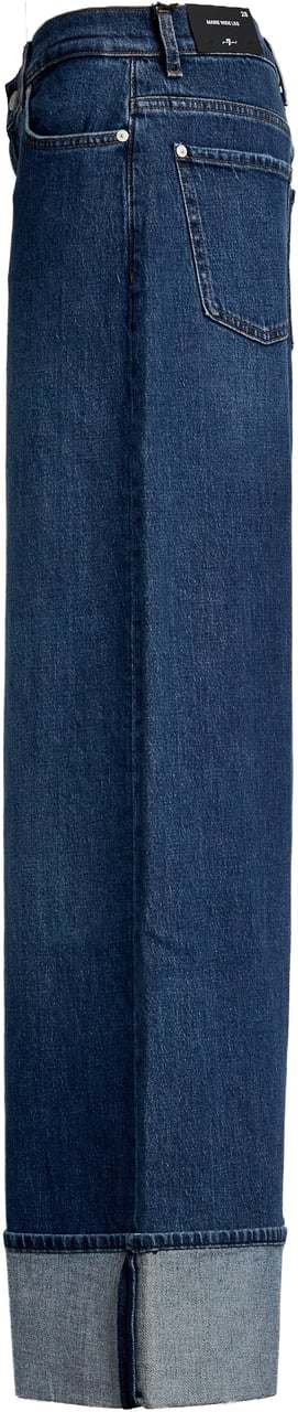 7 For All Mankind Jeans Marie Wide Leg Radar With Wide Cuff Blauw