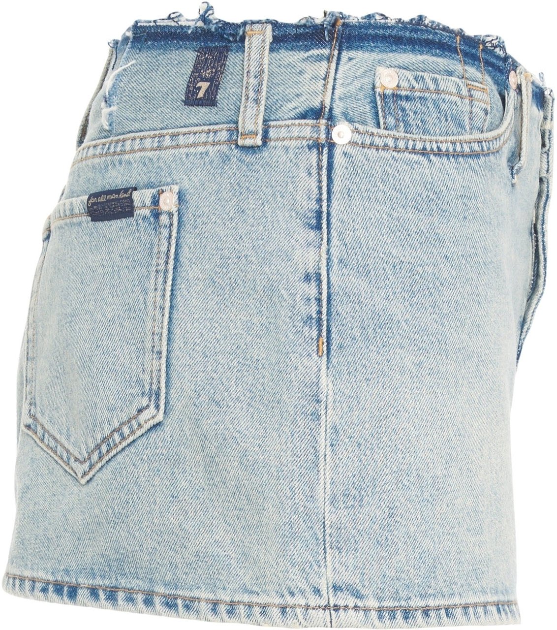 7 For All Mankind Mini skirt 'Cherry' Blauw