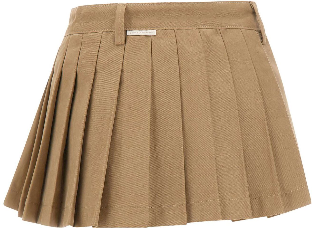 7 For All Mankind Skirts Beige Beige