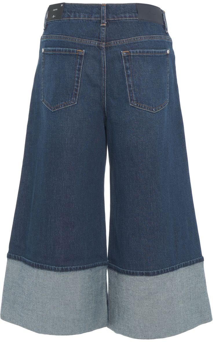 7 For All Mankind Wide leg jeans 'Culotte' Blauw